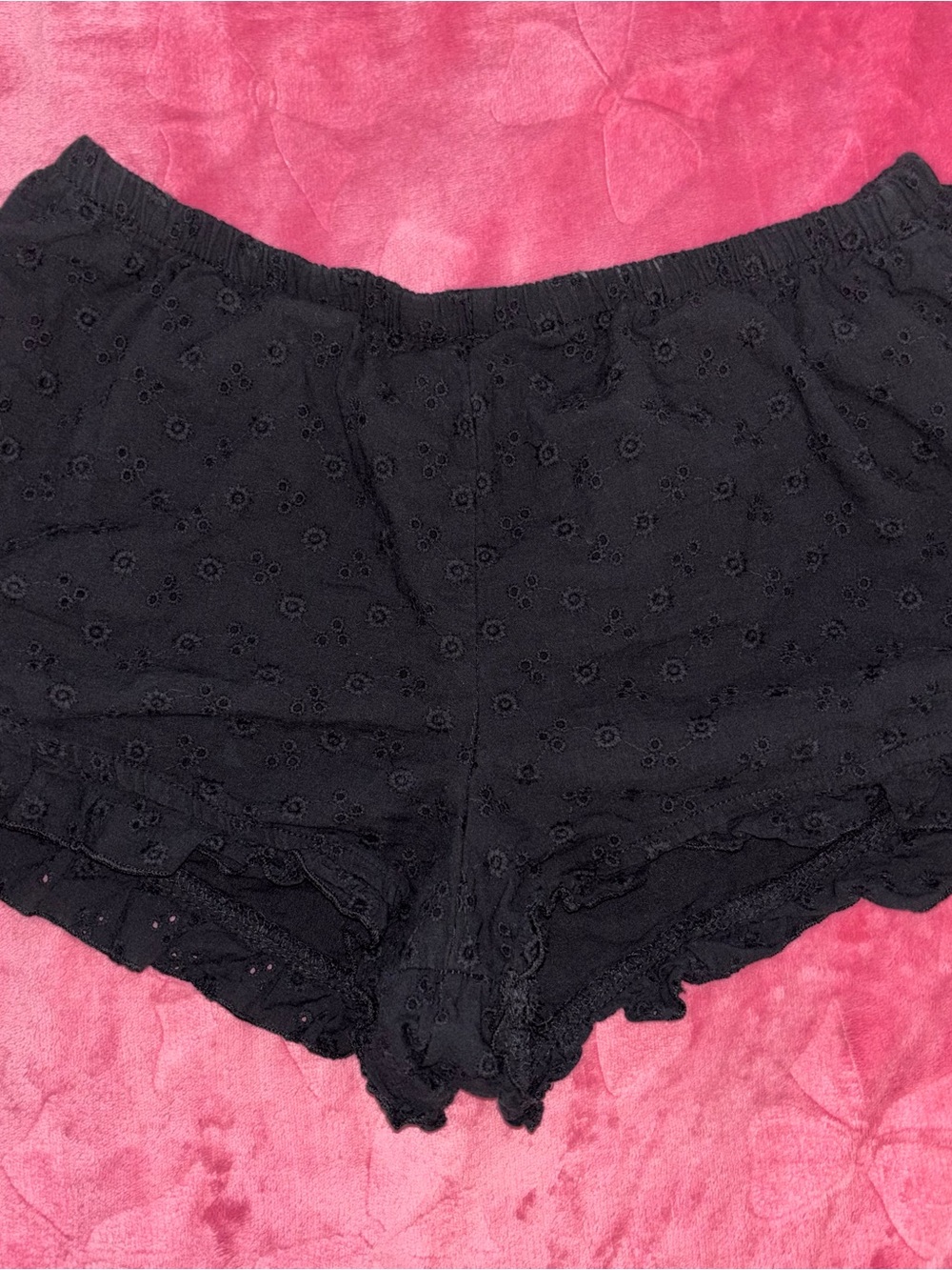 Forever 21 Black Ruffle Shorts